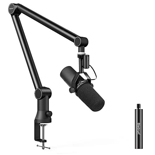 Mic Boom Arm for Shure SM7B/MV7/Blue Yeti, 2023 NewUpgraded Mic